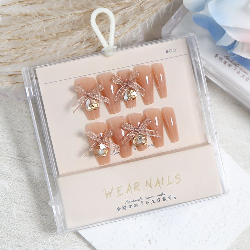 Spring and Summer High-End Wearable Nails, Acrylic Boxed Fake Nail Patches, Removable Manicure Hot-Selling Finished Products Wholesale Spring and Summer High-End Wearable Nails, Acrylic Boxed Fake Nail Patches, Removable Manicure Hot-Selling Finished Products Wholesale