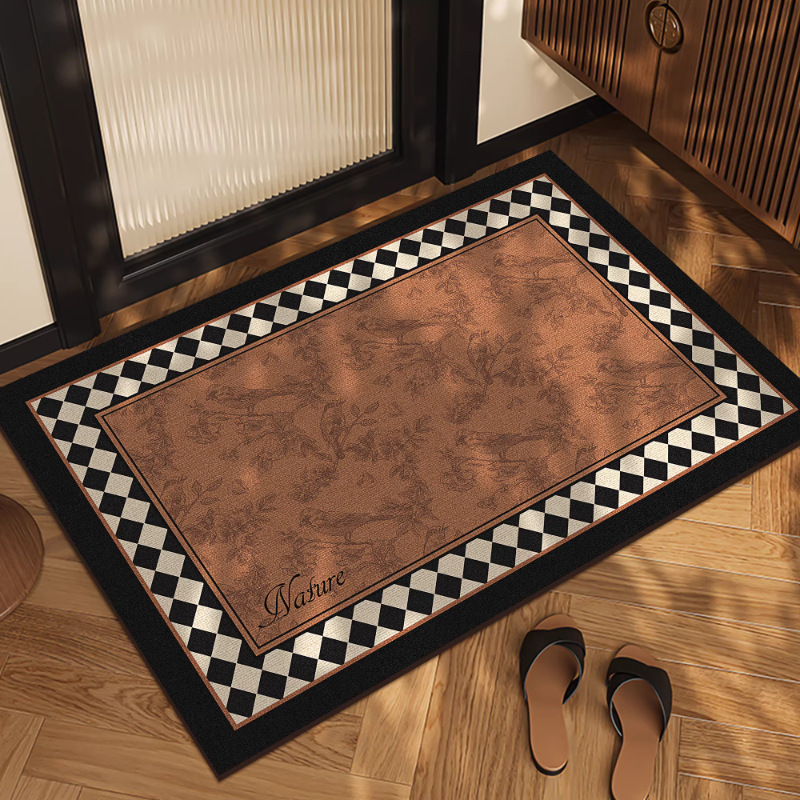Mediterranean Retro-Style Bathroom Floor Mat, Water-Absorbent Bathroom Entrance Carpet, Diatomaceous Earth Foot Mat, Non-Slip, High-End Feel Mediterranean Retro-Style Bathroom Floor Mat, Water-Absorbent Bathroom Entrance Carpet, Diatomaceous Earth Foot Mat, Non-Slip, High-End Feel