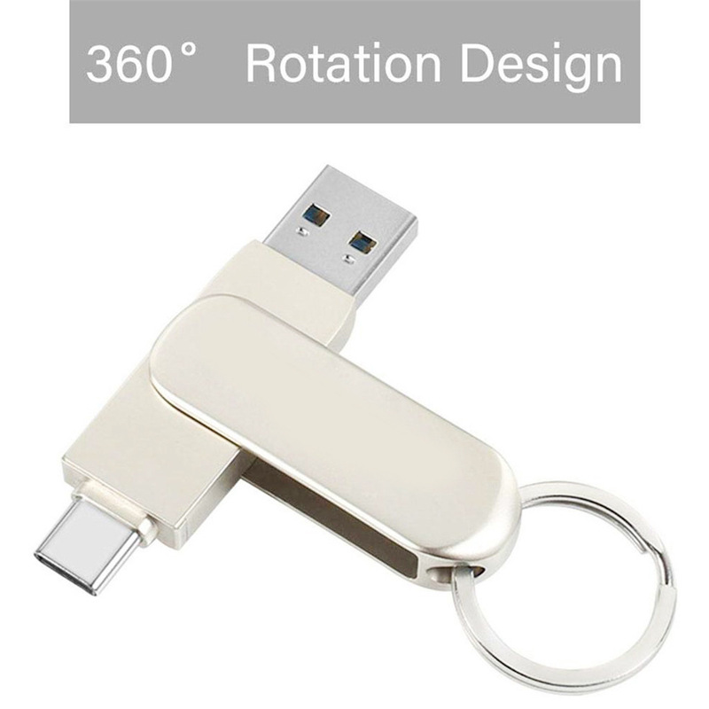 2合1金属回転usb TYPE-C usb3.0 uディスクotg携帯電話usbメモリはロゴメーカー直販を印刷できる|undefined