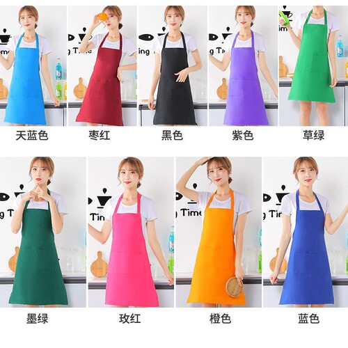 Manufacturer apron wholesale print logo map workclothes promotional gift kitchen shoulder strap advertising print waist adult