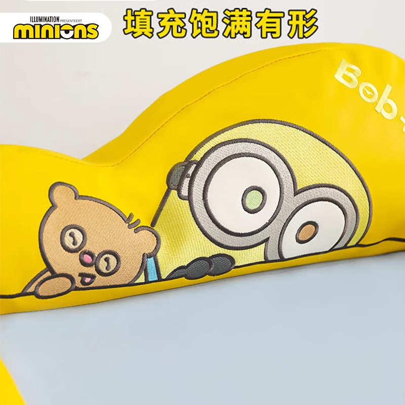Miniones Amarillos| Cojín de respaldo ondulado, cojín de dormir para gatos, cojín de dormir para perros, cojín de gato para mascotas, cojín de perro
