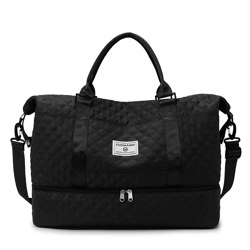 Bolsa de viaje plegable de rango corto, bolsa de natación de separación seca y húmeda, bolsa de ejercicio expandible, bolsa de viaje de negocios de gran capacidad