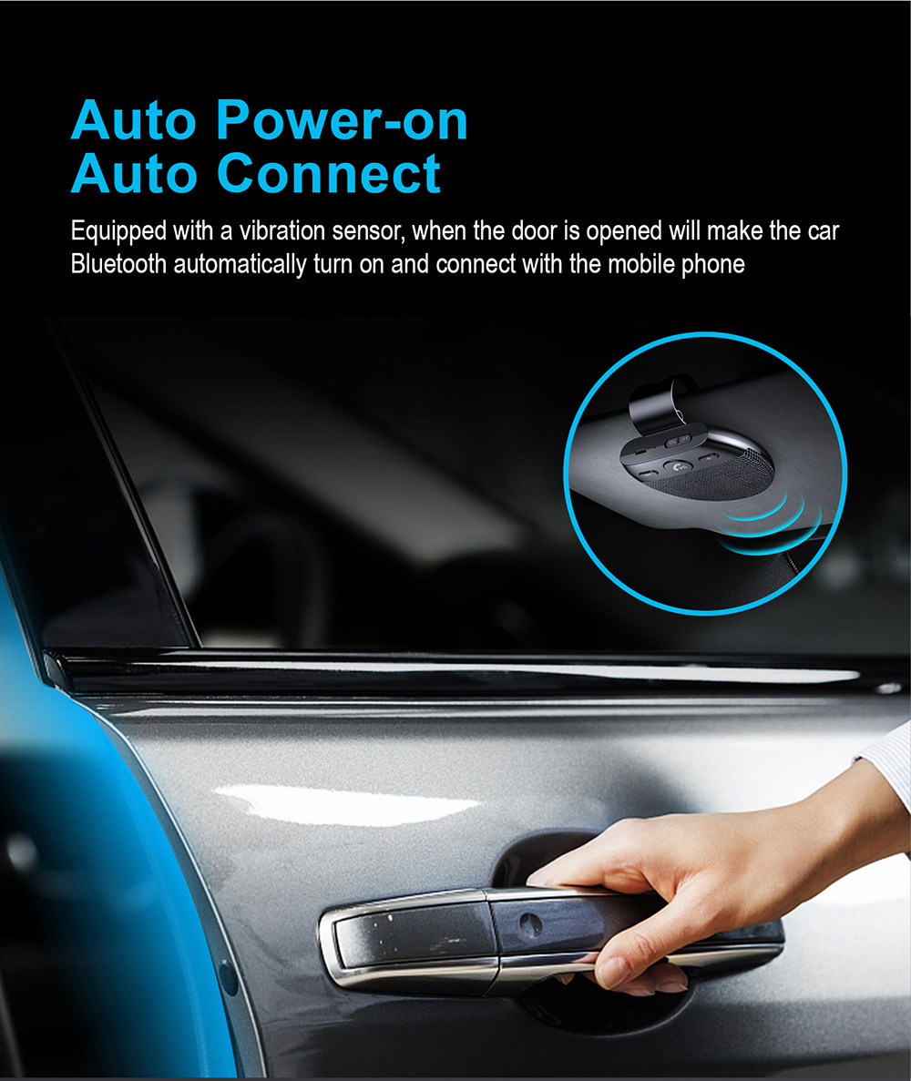 Cross-Border New Sp11 Car Bluetooth Hands-Free Automatic Switching Siri Voice Control Sun Visor Car Hands-Free