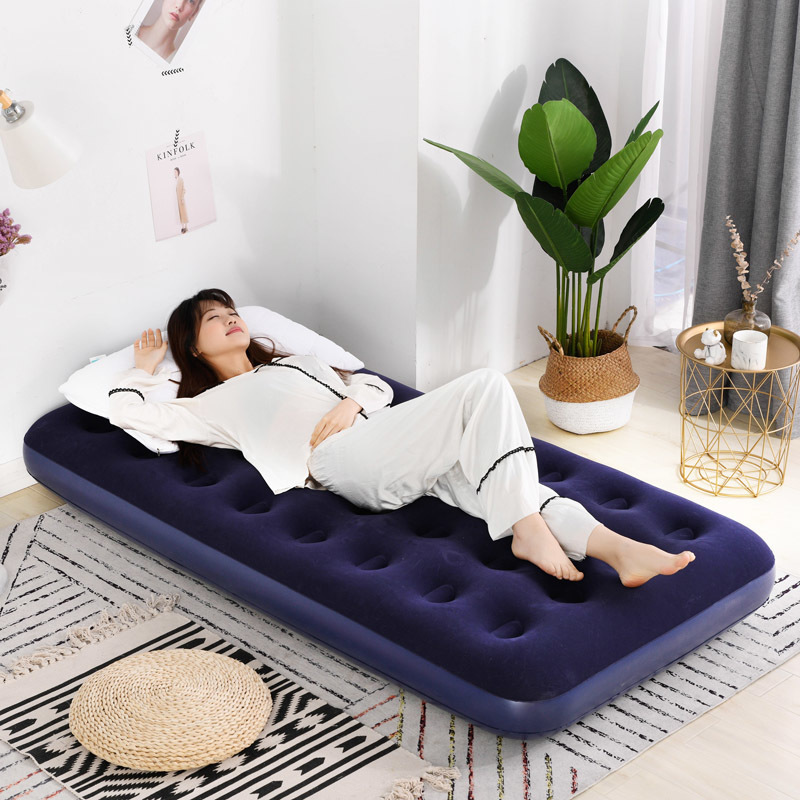 Single person self-inflating bed office nap inflatable bed hospital escort inflatable bed blowing bed 1 meter air cushion bed cutting