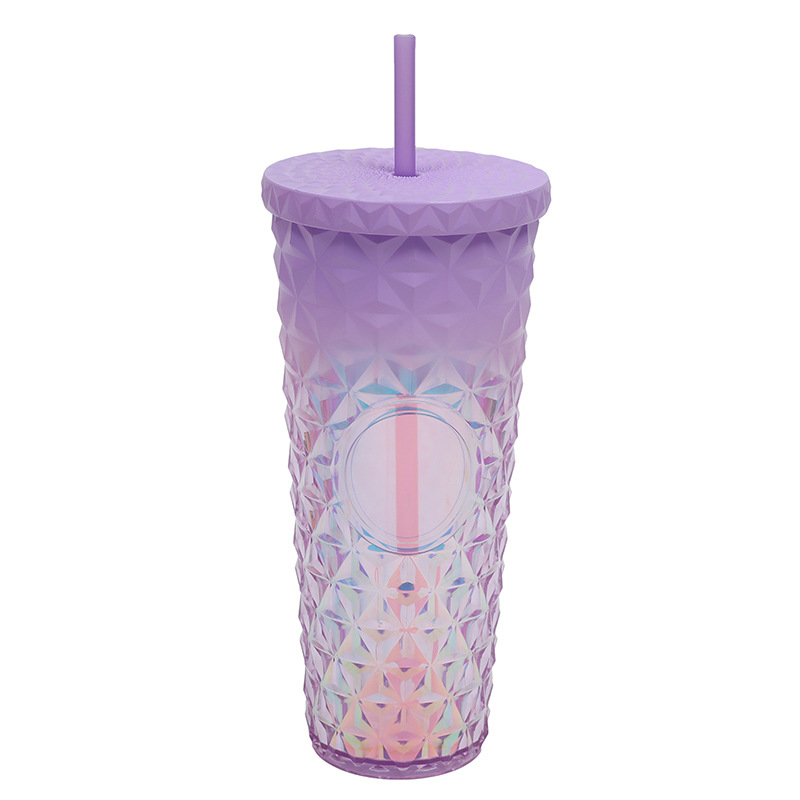 2025 nuevo fabricante transfronterizo suministro directo taza de plástico popular taza de paja durian popular creativa taza de agua starba