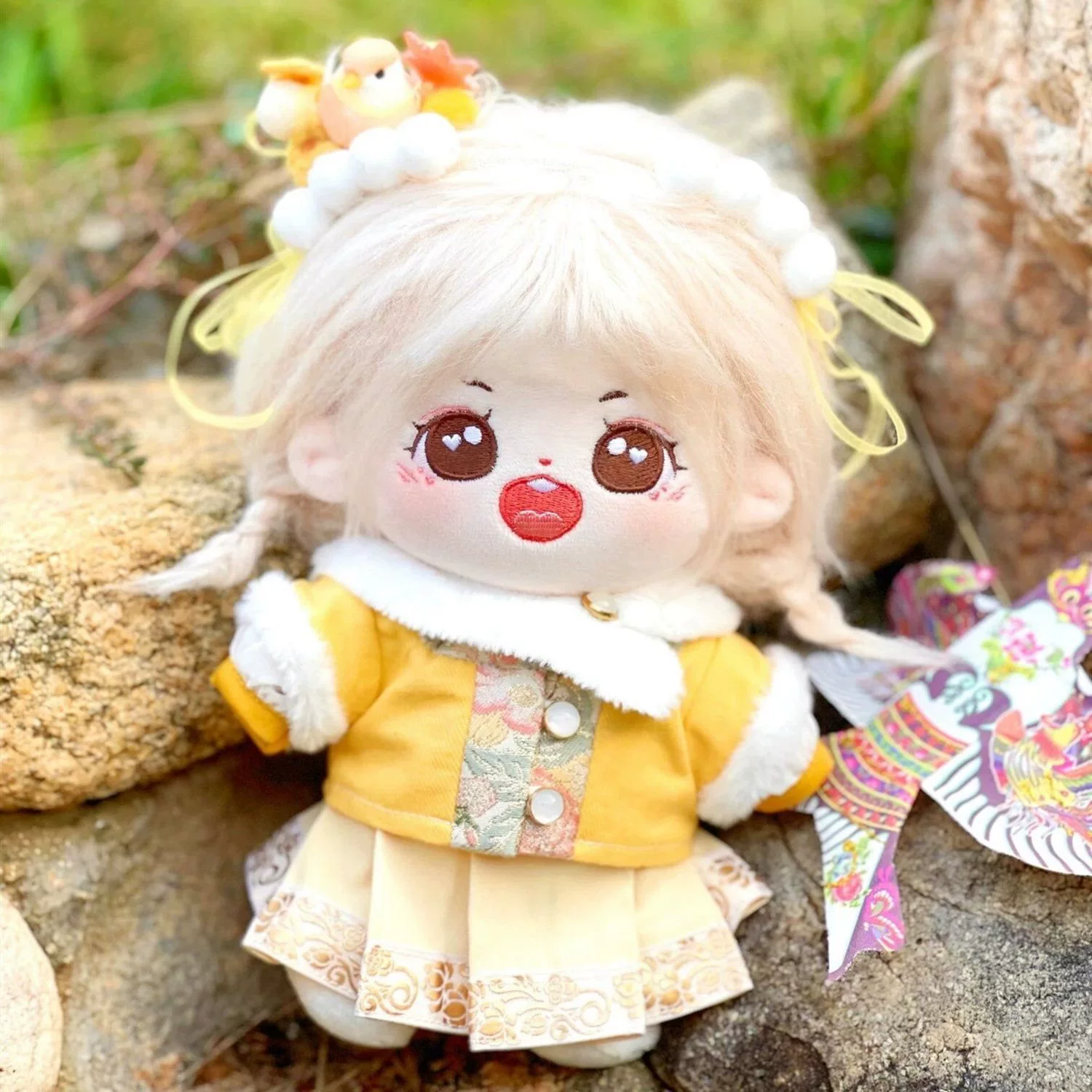 См хлопчатобумажная кукла одежда с зимним мингом Hanfu серии набор милой кукольной одежды спот бесплатная доставка