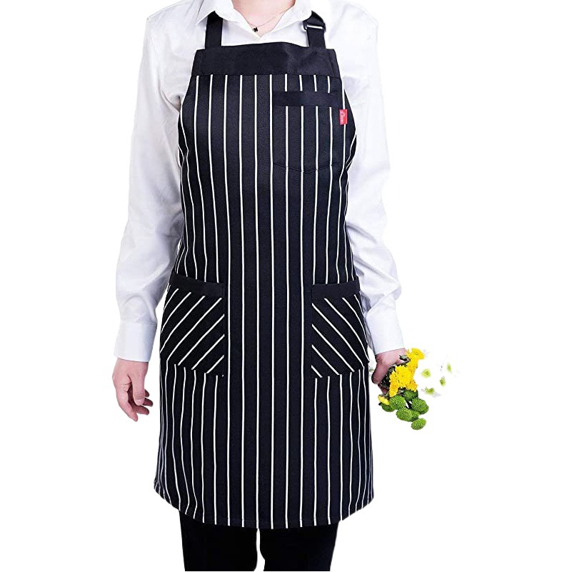 Amazon publicidad halter delantal logotipo personalizado cafetería artista floral restaurante ropa de trabajo cocina hogar delantal