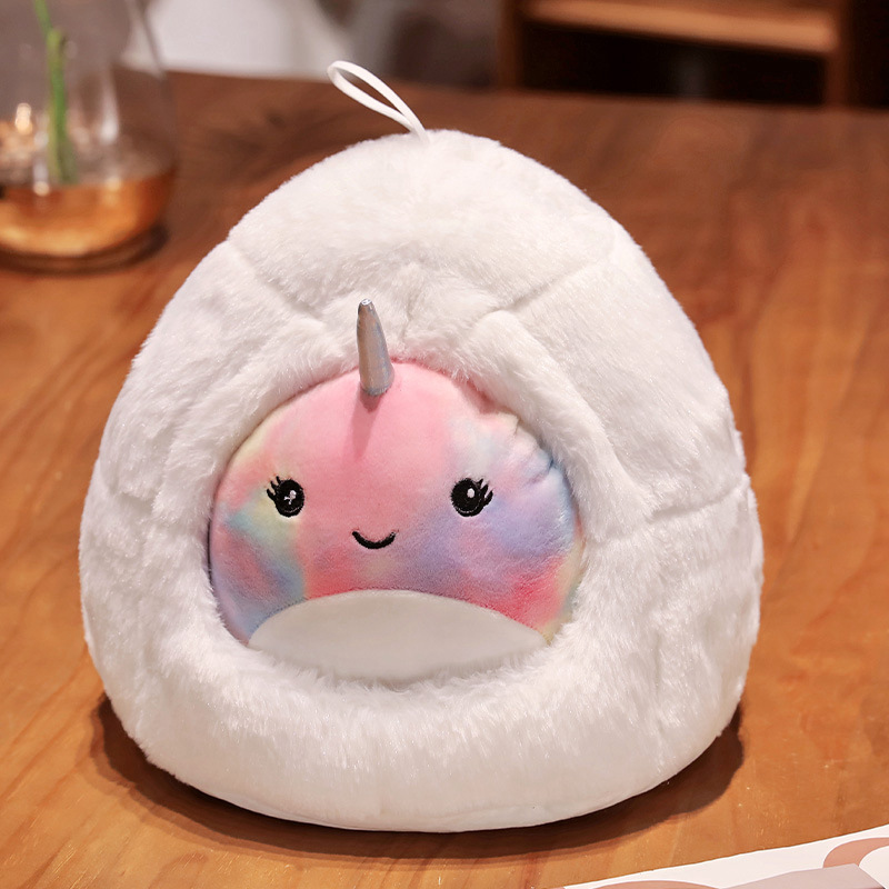 Lindo nido de nieve pingüino ballena muñeca Cueva de nieve de dibujos animados de peluche de juguete acuario bebé muñeca regalo de los niños