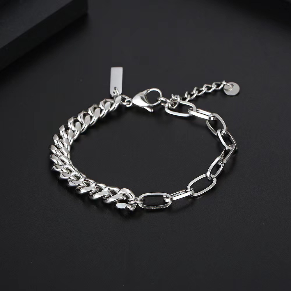 Kubanisches Gliederarmband für Herren • Hochwertiger Edelstahl • Wasserdicht & hypoallergen. Klassischer Streetstyle, robust & komfortabel. Symbol des Selbstbewusstseins._voghion.com
