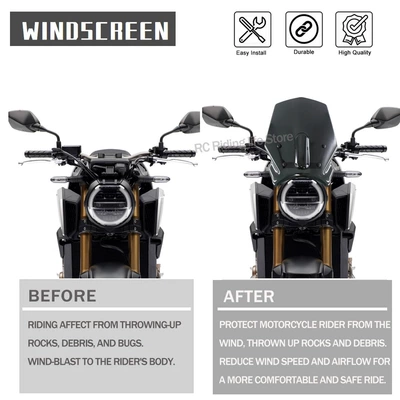 is suitable for: Motorcycle front windshield