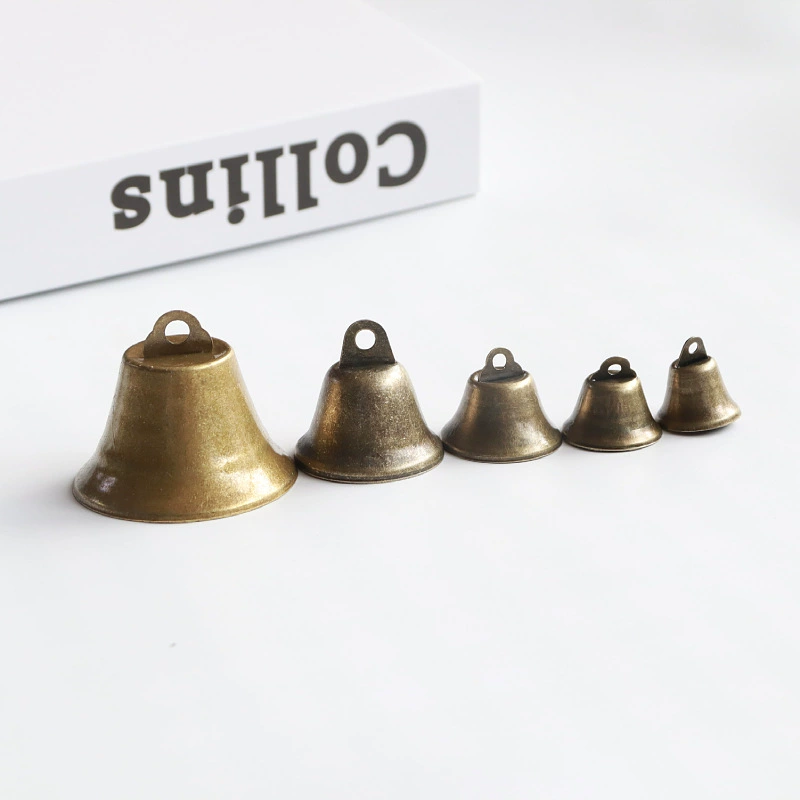 Bronze megaphone, Christmas small bell, decorations, retro pendant, handmade