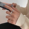 Brand small design ring, chain, silver bracelet, jewelry, trend of season, internet celebrity, simple and elegant design, silver 925 sample