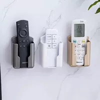 Настенная коробка-хранитель для пульта и телефона, с клипсами, компактный органайзер (белый/чёрный)