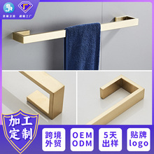 加工定制毛巾杆304不锈钢卫生间置物架五金挂件毛巾架单杆OEM/ODM