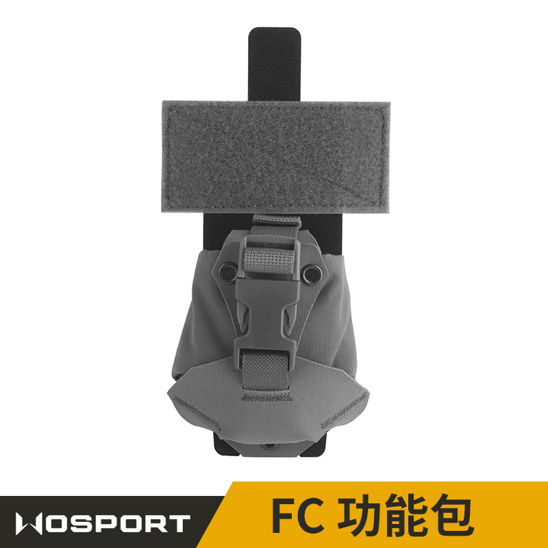 Wosport Solid Color Molle System Gear Fc Accessory Bag Quick Release Buckle Storage Bag Compatible with M67