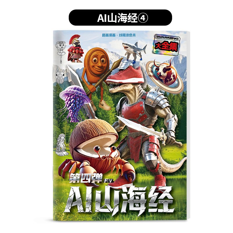 AI Tongtong 山海経トレースブック 子供用絵本 クロスボーダー アメリカ海外版 コミックブック ぬり絵|undefined