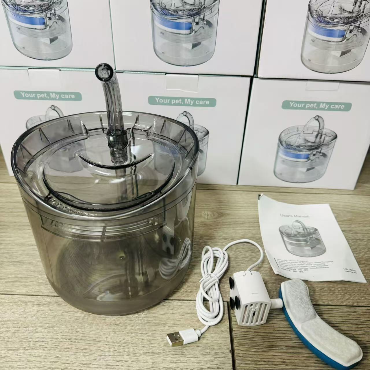 Bebedor de agua para mascotas, detección inteligente, bebedor de agua para gatos, filtro de circulación automática, nuevo artefacto de agua potable transfronterizo