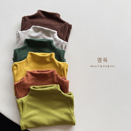 2024 Autumn and Winter New Fashionable Children's Candy Colored Warm Top for Boys and Girls, Korean Style Children's Clothing 