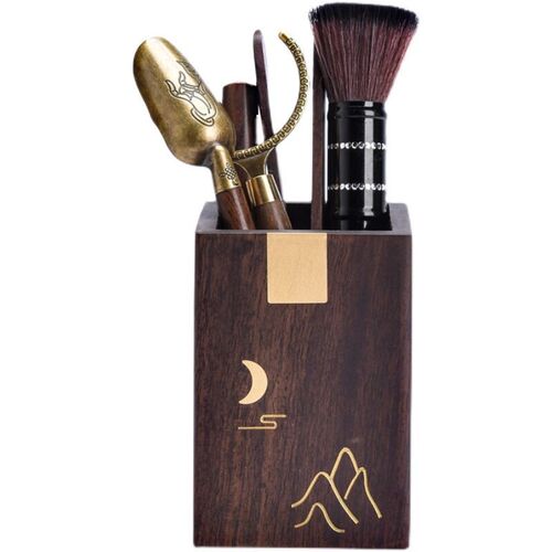 Wholesale New Tea Ceremony Six Gentlemen Set Complete Home Use Solid Wood Tea Spoons Tea Needles Set Six Gentlemen Tea Tongs