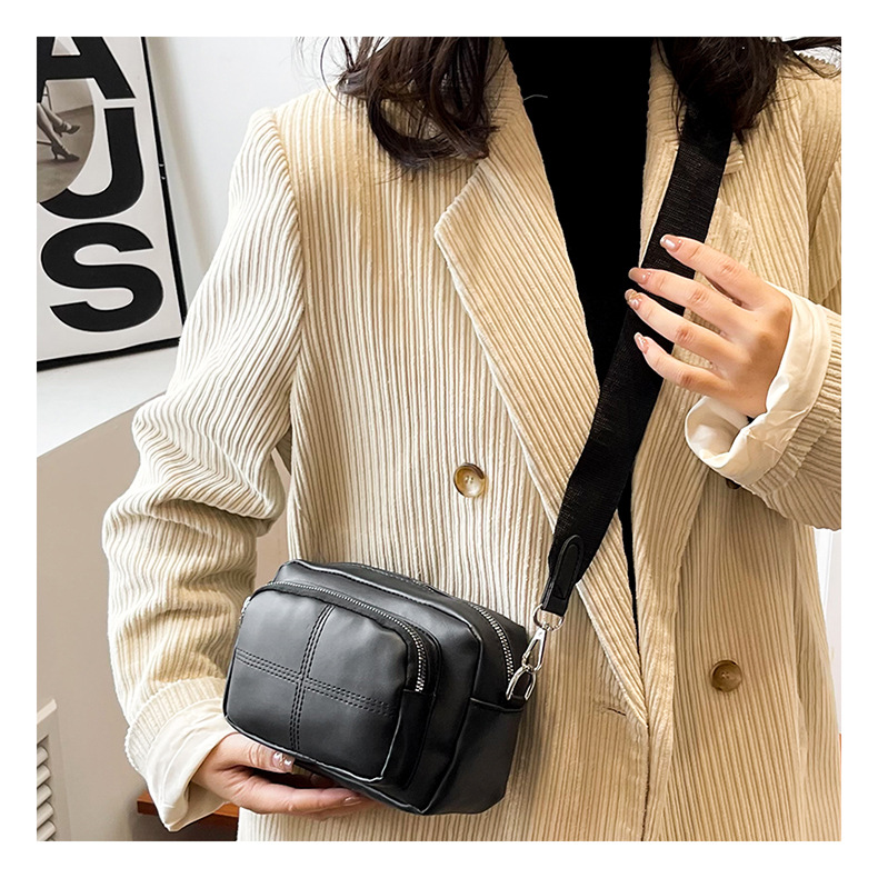 Nowa, mała, popularna torba listonoszka Baigou Box Nylon na jedno ramię dla kobiet_voghion.com