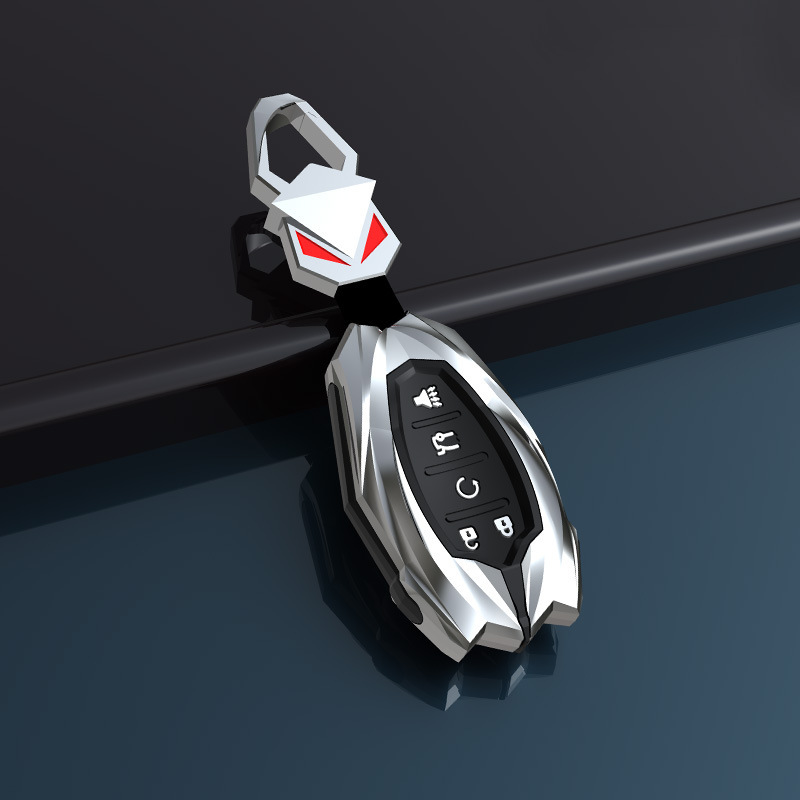 차세대 F 브라이트 실버 레드 아이 버튼