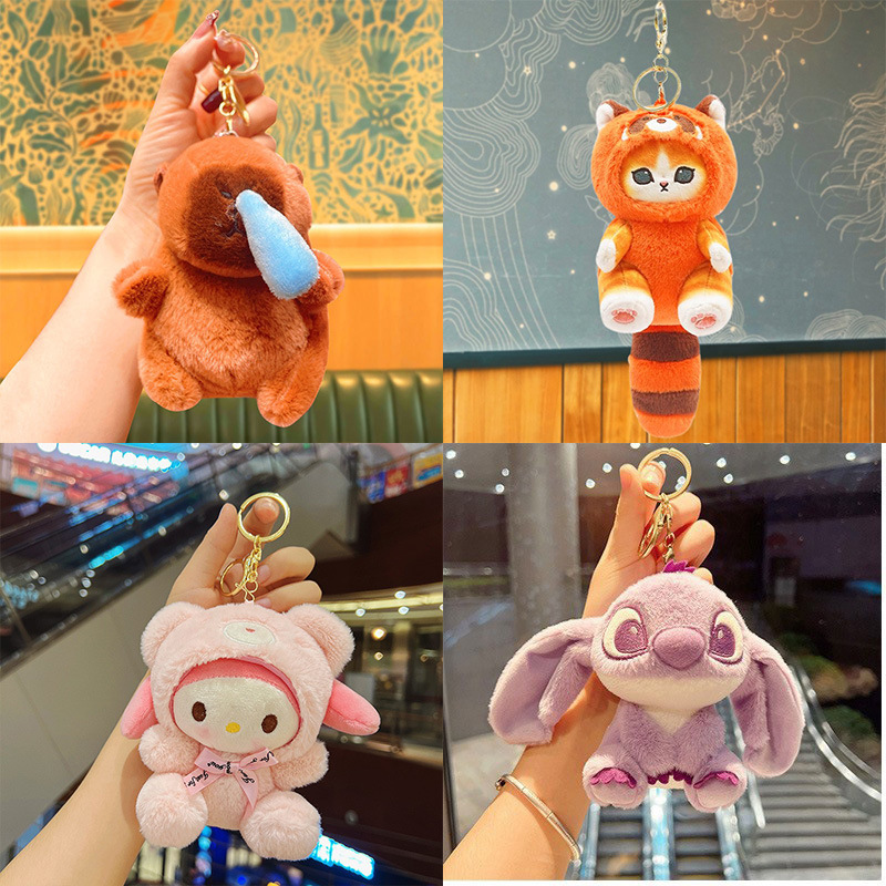 Llavero de muñeco de dinosaurio de peluche, colgante decorativo para mochila o regalo creativo