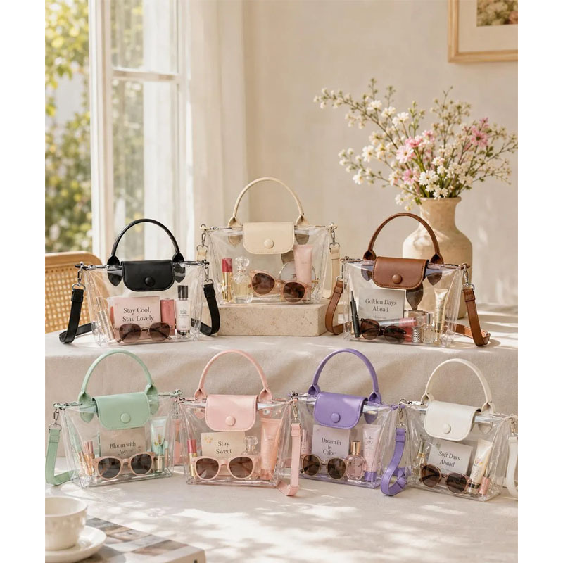 Transparent Pvc Stadium Bag, Concert Crossbody Bag, Transparent Travel Activity Bag, Portable Fashion Handbag Transparent Pvc Stadium Bag, Concert Crossbody Bag, Transparent Travel Activity Bag, Portable Fashion Handbag