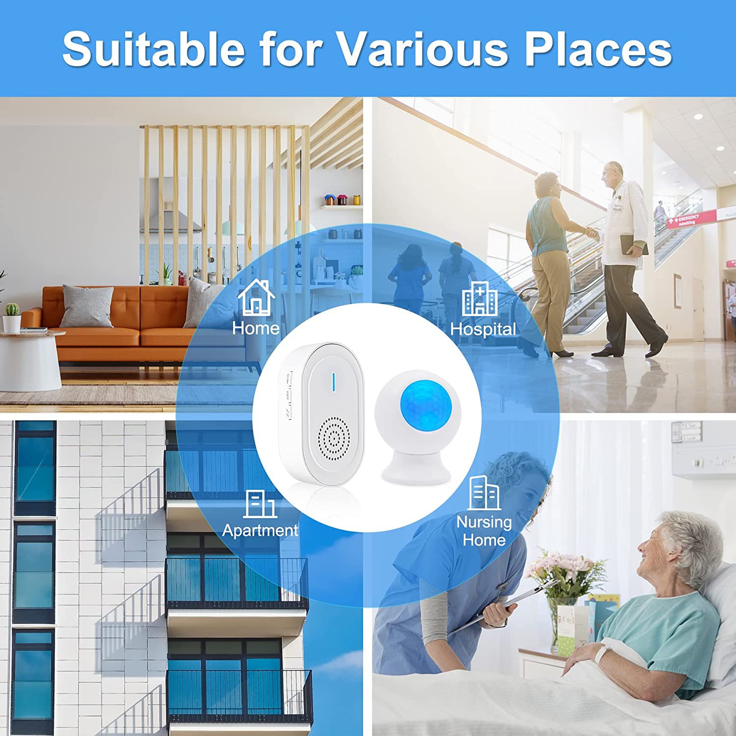 家用一键报警按钮老人呼叫器SOS求助发射器孕妇儿童紧急求助无线