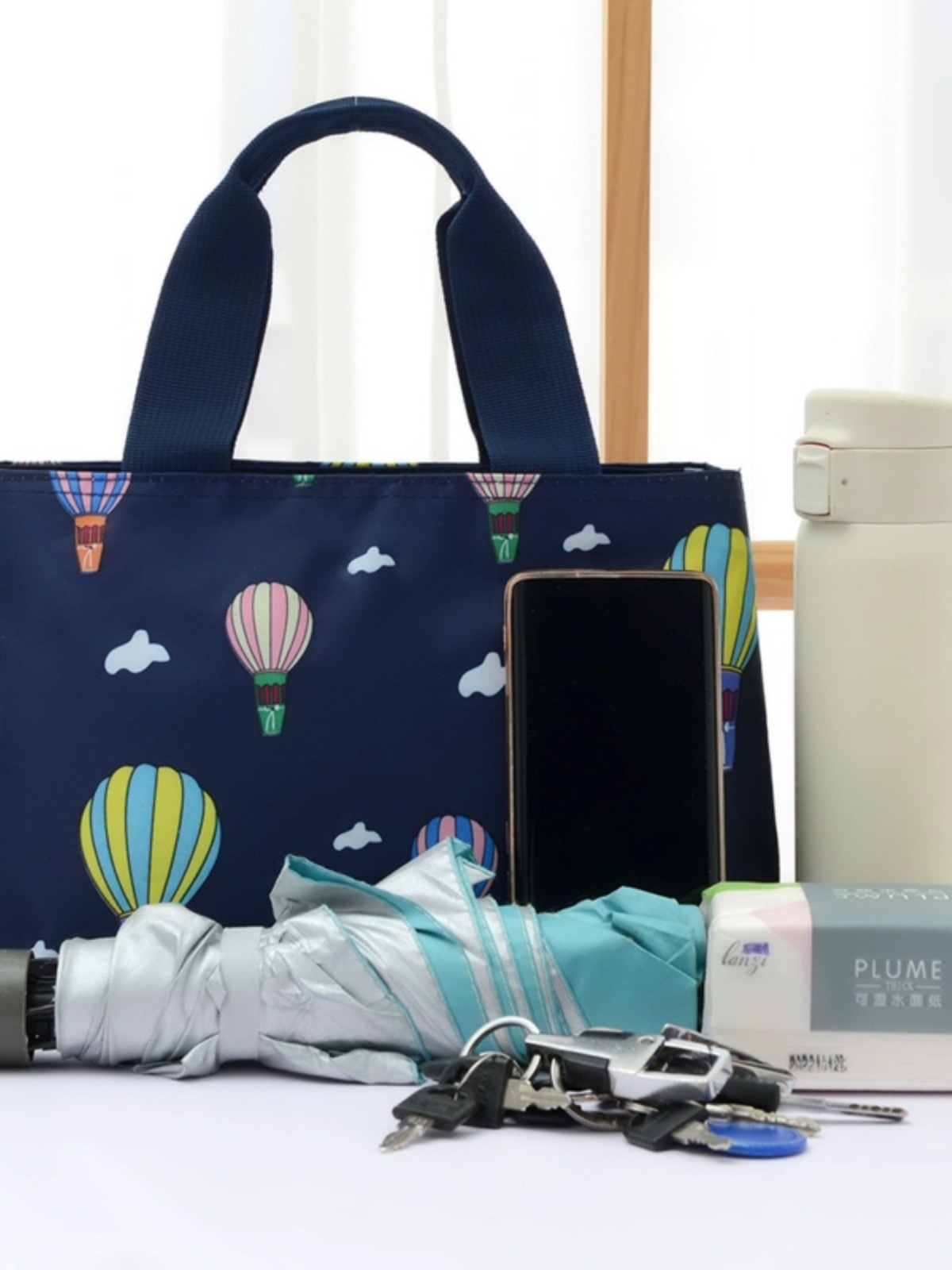 엄마 스페셜 올림픽이있는 대형 더블 포켓 여성용 핸드 백 작업 통근 용 고 가치 휴대용 방수 천 가방