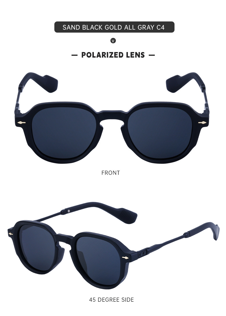 Neue europäische Mode polarisierte Sonnenbrillen vollständiger Rahmen Herren Outdoor-Sonnenbrillen Herren kleiner Rahmen Brille Sonnenbrillen