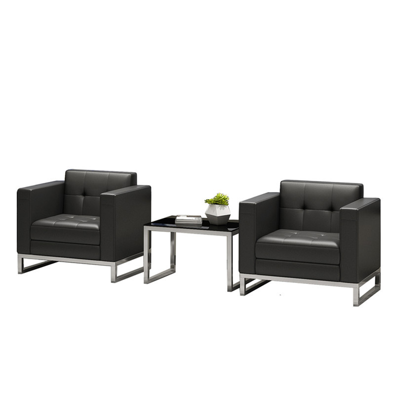 Combinación de sofá simple, mesa de té, sofá de cuero genuino, sala de estar, sala de recepción, 4S Store, combinación de sofá de cuero individual