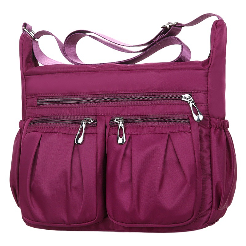 Bolso Bandolera Impermeable de Nylon/Oxford para Mujer, Multi-bolsillos, Casual, Moderno, Venta por Mayor