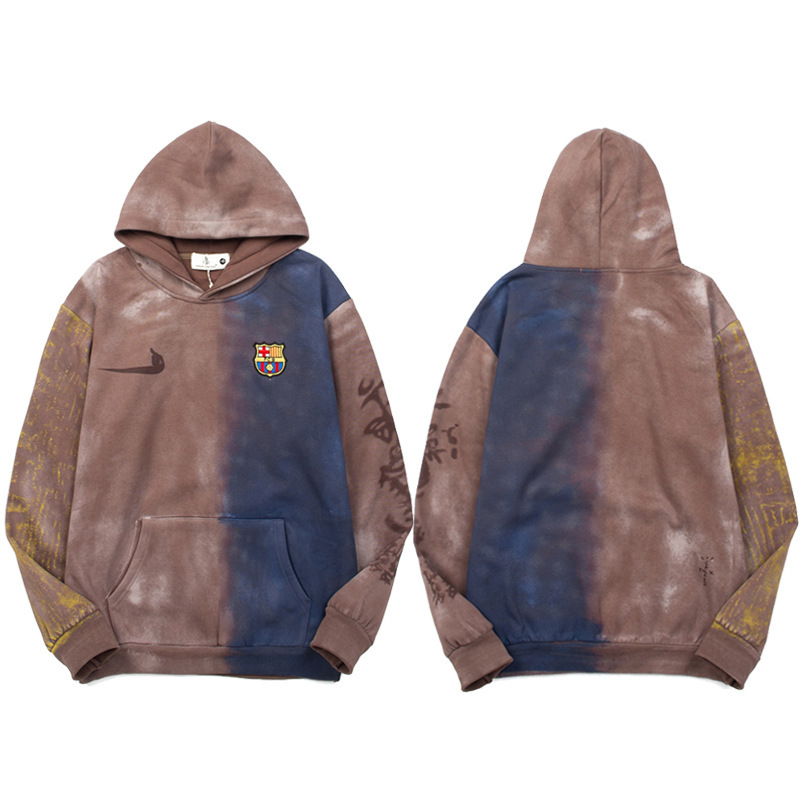 American-Style Trendy Brand Spoof Small Hook Collaboration Hooded Sweatshirt with Mandarin Duck Color Painting for Men and Women, Autumn Badge Embroidered Hoodie American-Style Trendy Brand Spoof Small Hook Collaboration Hooded Sweatshirt with Mandarin Duck Color Painting for Men and Women, Autumn Badge Embroidered Hoodie
