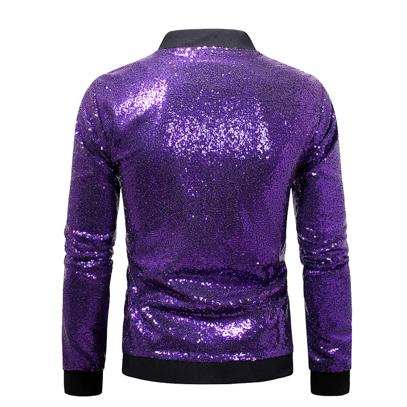 Men's Jacket Stand Collar Contrast Colour Winter Autumn Style_voghion.com