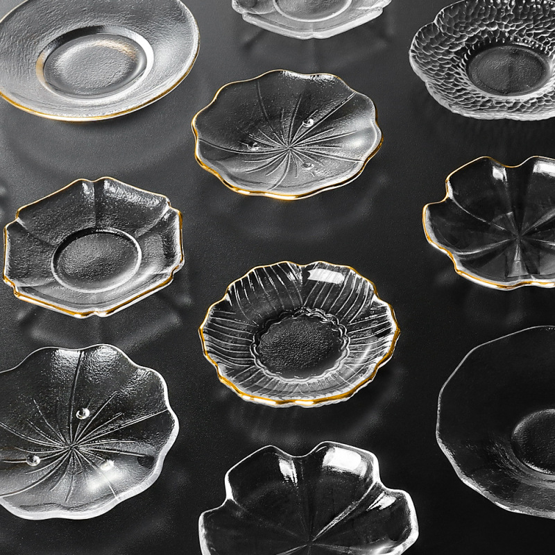 Small Dish Dip Shop Pickles Children's Ins Light Luxury Glass Hand-painted Refreshments High-value Food and Beverage Dish Small Dish Dip Shop Pickles Children's Ins Light Luxury Glass Hand-painted Refreshments High-value Food and Beverage Dish