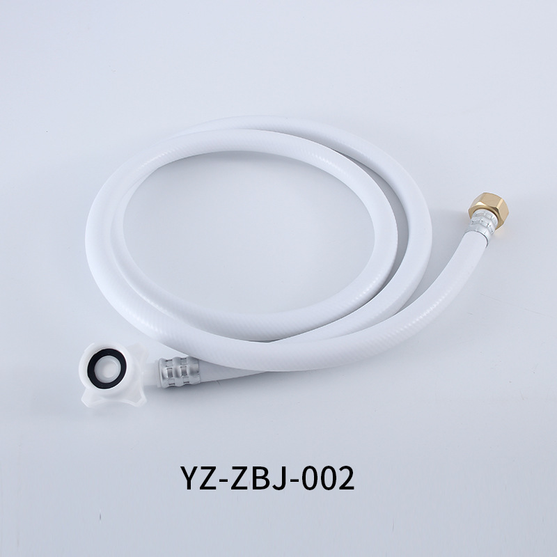 Tubo de entrada de agua para lavadora, tubo de drenaje, manguera flexible de PVC 304 de acero inoxidable, tubo corrugado, grifo antisalpicaduras, universal.