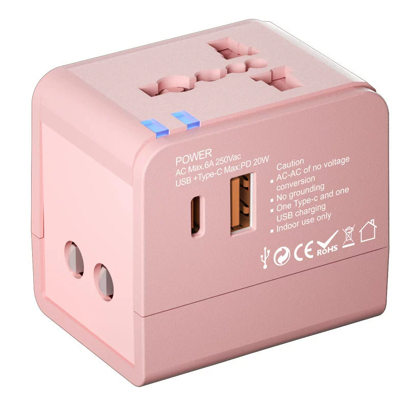 PD20W charging conversion plug multi -country travel plug global conversion socket wireless European rules and regulations conversion