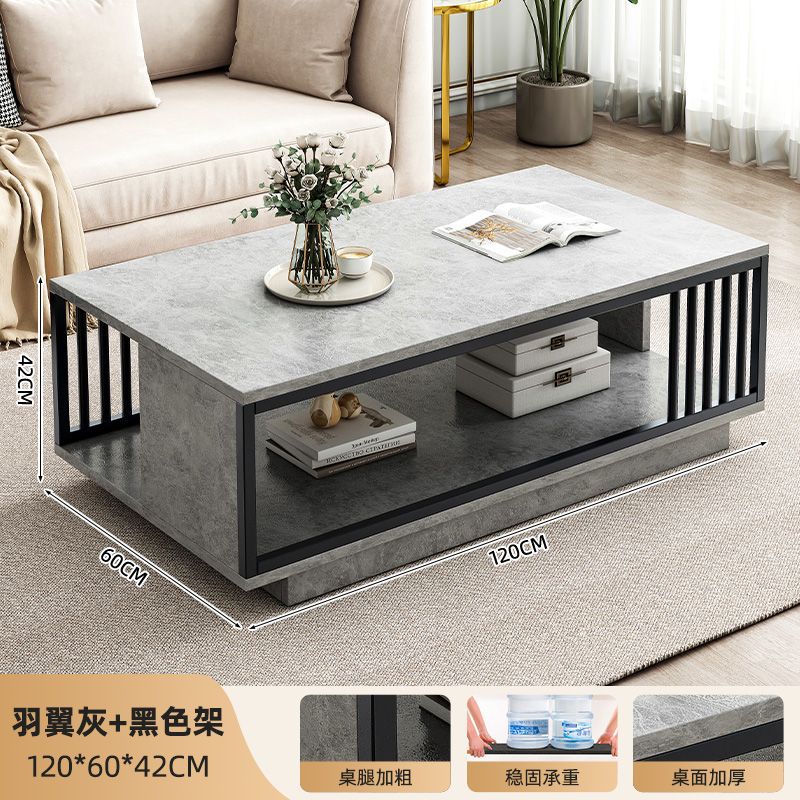 Mesa de té sala de estar doméstica 2025 nueva mesa de té pequeña casa de lujo ligero de alta sensación de alquiler de la casa de mesa cuadrada pequeña