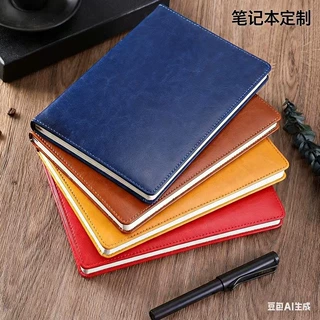 a5笔记本定制礼盒套装商务简约记录本仿皮日记本会议记笔记本本子