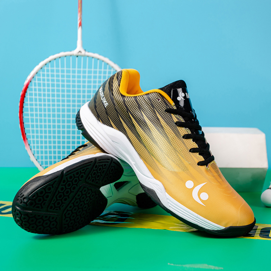 Nuevos zapatos de bádminton transpirables interiores zapatos de tenis antideslizantes y resistentes al por mayor zapatos de entrenamiento deportivo