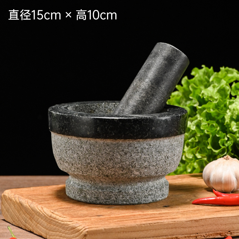 Pot de polvo natural de polvo de polvo de piedra natural doméstica, máquina de molienda de ajo, máquina de prensa de ajo, máquina de polvo de ajo de piedra, máquina de polvo de ajo