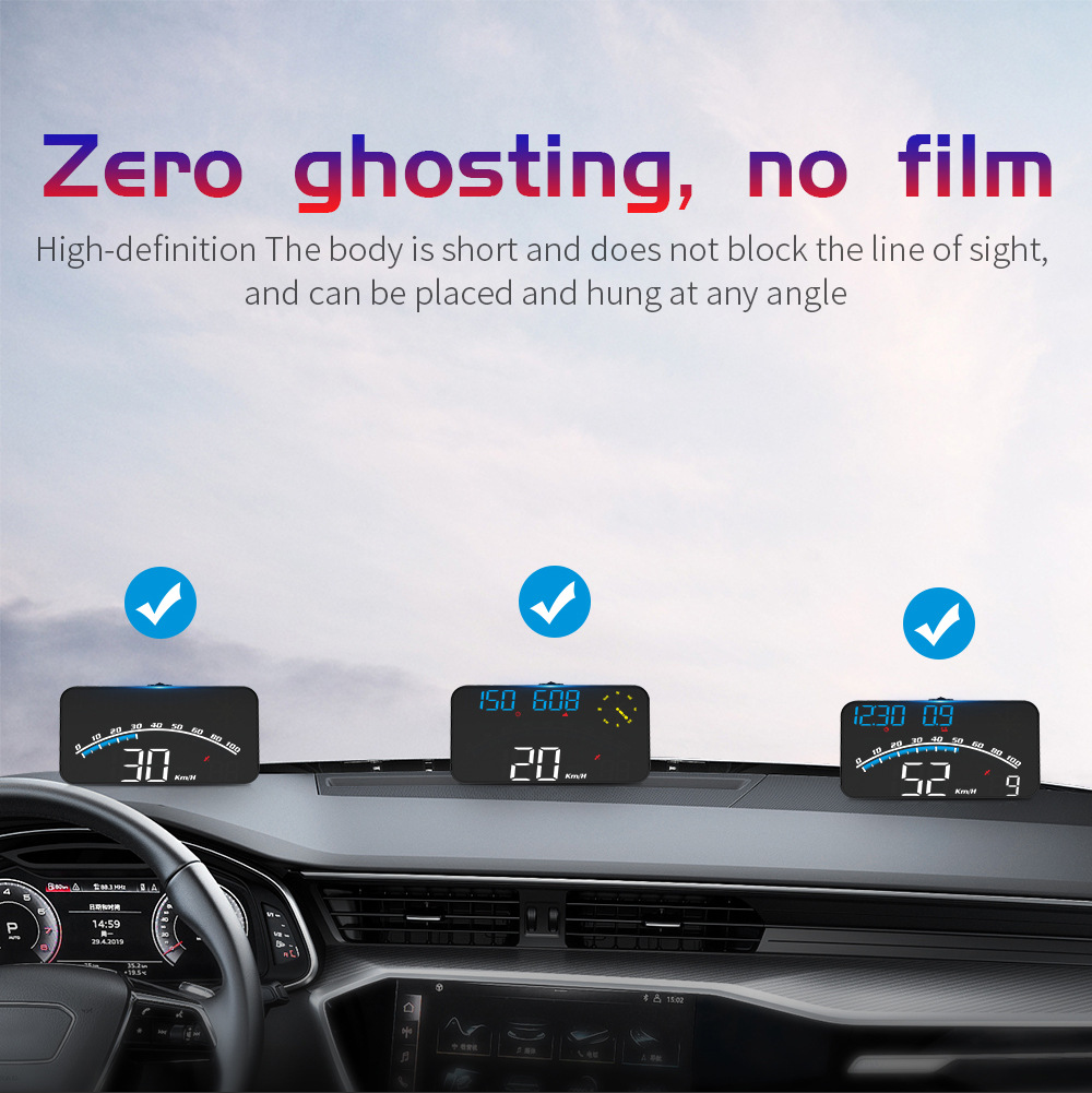 Cross-border car HUD universal head-up display, Beidou GPS speedometer, intelligent high-definition head-up display