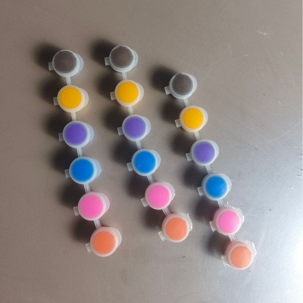 Niños 12 colores lavables pintura pintura di di graffiti pintura de yeso desechable 3 paquetes de pintura unidos