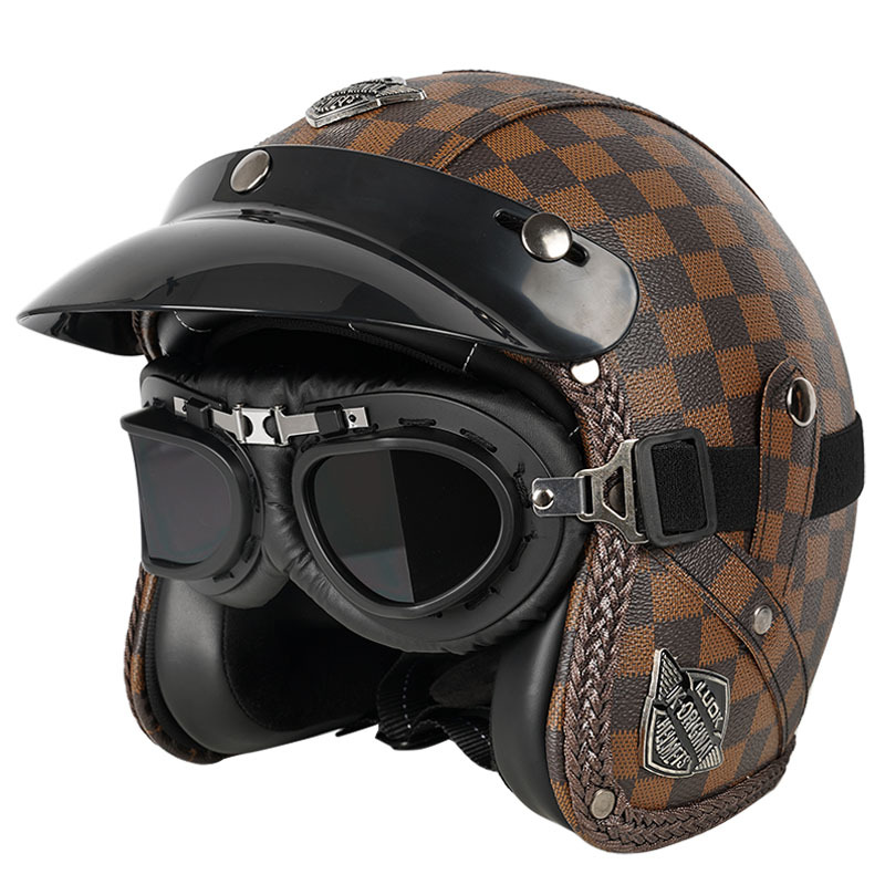 K7 다크 브라운 블랙 그리드 블랙 프레임 그레이