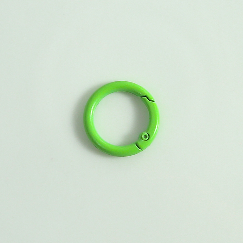Stock 23mm 5 puntos bobina de aleación de zinc color buckle abierto anillo bolsas accesorios de hardware joyería colgar