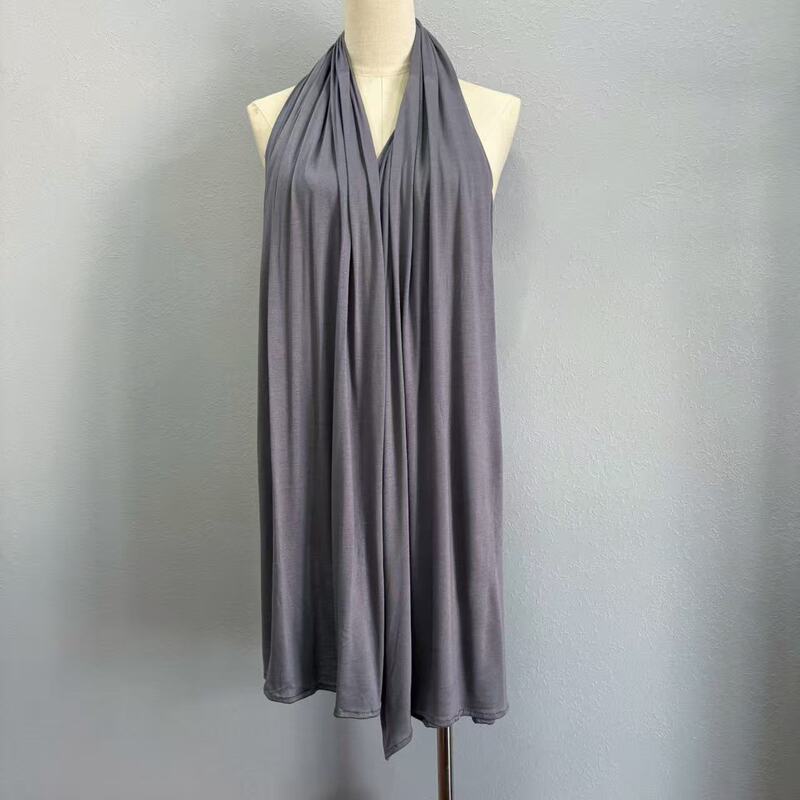 180 solid color large size mercerized cotton headscarf, premium modal scarf with right angles, long scarf for foreign trade