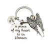 A piece of my heart is in heaven, dad to send a gift keychain pendant to the loved ones