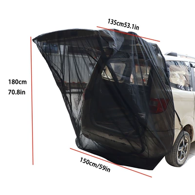 Breathable Mosquito Net Self-Driving Travel — Car curtains - new-style-tail-door-screen-s