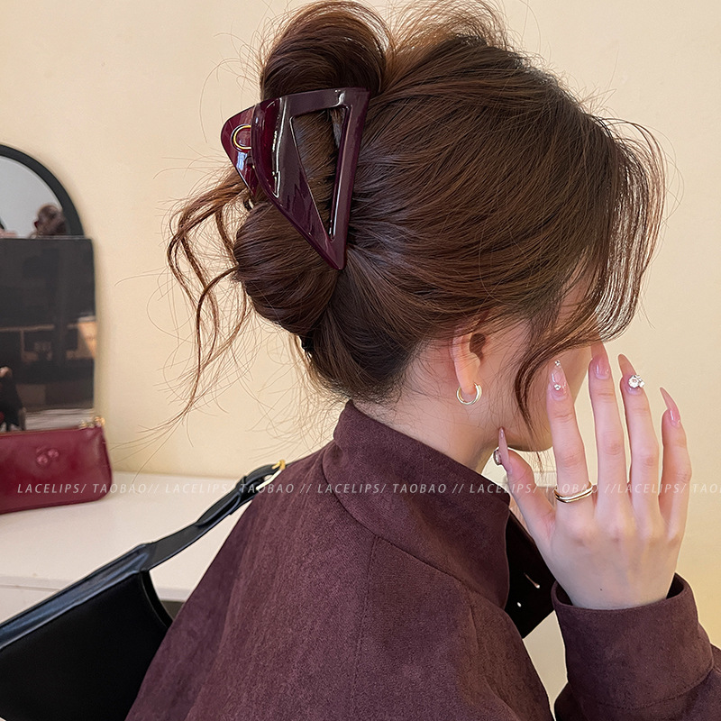 체리 레드 경사 삼각형 그리퍼 약 8cm