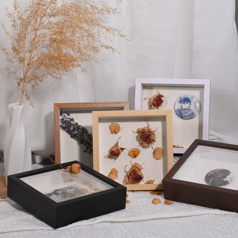 Hollow Three-Dimensional 3cm Pvc-Coated Photo Frame Square 4X4, 5X5, 6X6, 7X7, 8X8 Dried Flower Shell Specimen Picture Frame Wholesale Hollow Three-Dimensional 3cm Pvc-Coated Photo Frame Square 4X4, 5X5, 6X6, 7X7, 8X8 Dried Flower Shell Specimen Picture Frame Wholesale